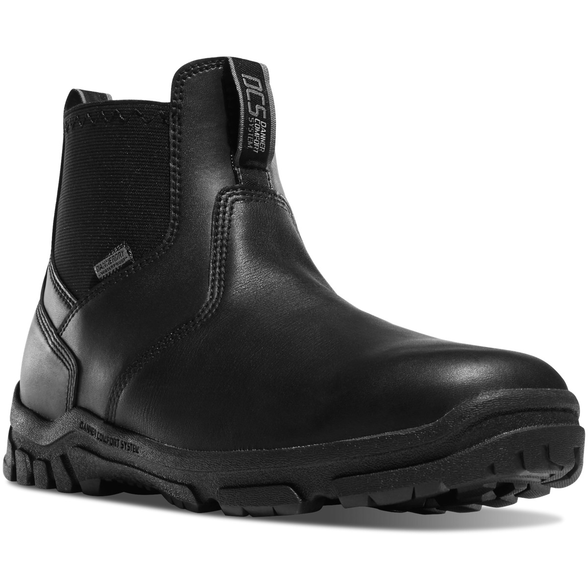 Danner Lookout Station Office Composite Toe Black Boots Mens - South Africa 25731QBKL